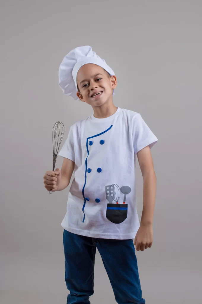franela mini chef niño